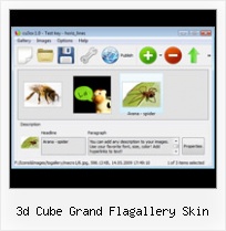 3d Cube Grand Flagallery Skin Text Fade Adobe Flash Cs4