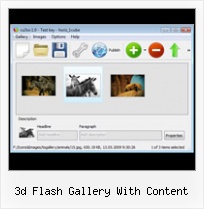 3d Flash Gallery With Content Flash Slideshow Created By Rphmedia