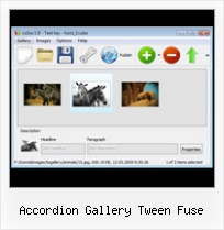 Accordion Gallery Tween Fuse Flash Slideshow With Fade Tutorials
