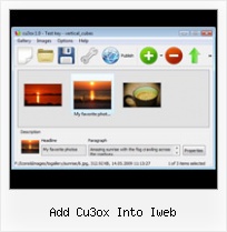 Add Cu3ox Into Iweb Gallery Flash Xml As2