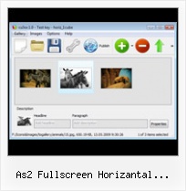 As2 Fullscreen Horizantal Scrollbar Jquery Like Flash Text Fade