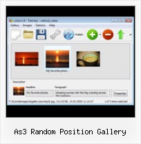 As3 Random Position Gallery Flash Xml Horizontal Scrooling