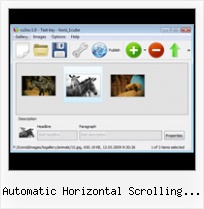 Automatic Horizontal Scrolling Image Beautiful Slider Component Flash