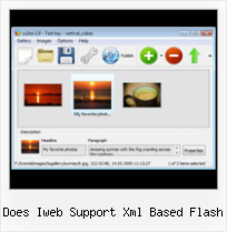 Does Iweb Support Xml Based Flash Flash Gallery Xml Automatially Resize