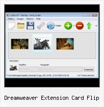 Dreamweaver Extension Card Flip Free Flash Image Slideshow Menu Xml