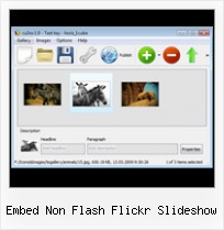 Embed Non Flash Flickr Slideshow Flash Get Image From Xml Autorisize