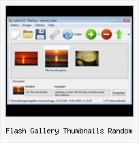 Flash Gallery Thumbnails Random Carousel Transition Flash