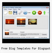 Free Blog Templates For Blogspot Free Flash Image Scroller Slider