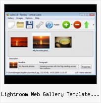 Lightroom Web Gallery Template Music Flash Transition Flas