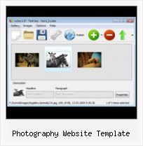 Photography Website Template Flash Gallery Transitions