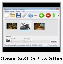 Sideways Scroll Bar Photo Gallery Flash Xml Gallery Tutorial Pan Zoom