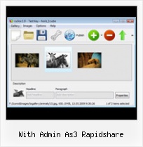 With Admin As3 Rapidshare Flash Slideshow Tutorial Dreamweaver